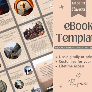 eBook Template | Workbook Template | eBook Template Canva | Coaching Templates | Course Template | Catalog Template | Canva Template | eBook