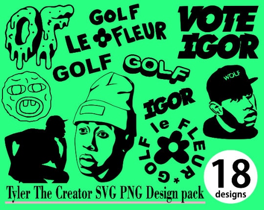 Tyler the Creator SVG PNG 18 Design Pack Asap Odd Future Asap Rocky