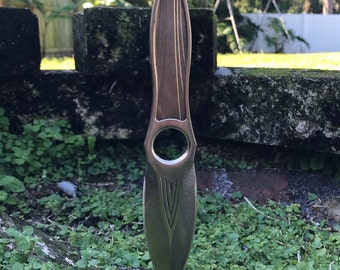 Solid Bronze Throwing Knife/Dagger – Handmade in USA - Cast Bronze Superalloy