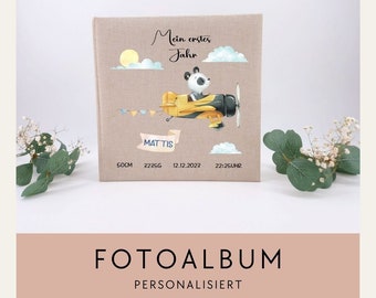 Album photo personnalisé motif ours flyer/album bébé/album mémoire