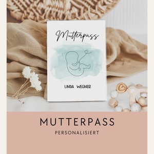 Couverture de passeport mère personnalisée modèle 2 / MP-003