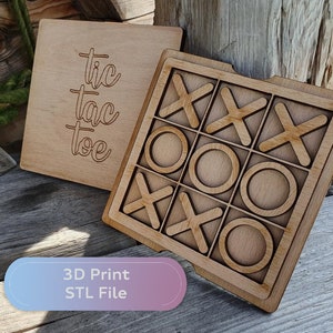 3D STL file - Tic Tac Toe game / 3DF-004