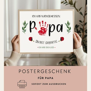 Vaderdagposter / digitale downloadposter / cadeau voor vader / PP-001
