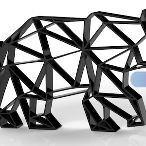 Bear keychain - 3D STL file / 3DF019