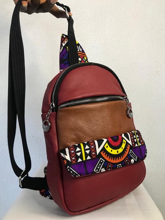 African Leather, Ankara African Print, Sustainable Handmade African Backpack Bag - Etsy African Leather, Ankara African Print, Sustainable Handmade African Backpack Bag - Etsy