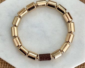 Stretch Gold Bracelet - Stackable Blacelet