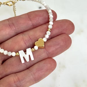Pulsera Letra M - Pulsera Inicial - Regalo Para Ella