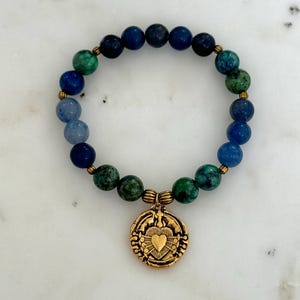 Pulsera Inmaculado Corazón de los Siete Dolores - Colgante Nuestra Señora de los Siete Dolores - Virgen de los Siete Dolores - La Dolorosa