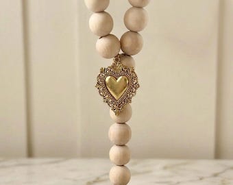 Colgante de puerta con la bendición del Sagrado Corazón, regalo católico