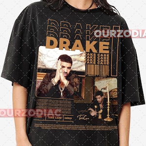 Camiseta de algodón Drake Sapper and Singer - Camiseta gráfica para amantes de la música, ropa para conciertos de raperos, merchandising de artistas de hip hop, camiseta de estilo vintage, imagen 1