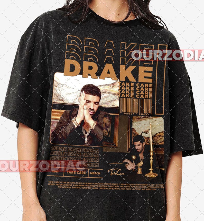 Camiseta de algodón Drake Sapper and Singer - Camiseta gráfica para amantes de la música, ropa para conciertos de raperos, merchandising de artistas de hip hop, camiseta de estilo vintage, imagen 1