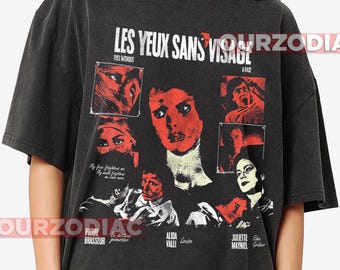 Horror Movie Fan Unisex Tee, Eyes Without a Face (Les Yeux sans visage), 1960, Horror/Fantasy, Target Audience: Movie Buffs, Halloween