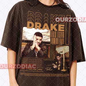 Camiseta de algodón Drake Sapper and Singer - Camiseta gráfica para amantes de la música, ropa para conciertos de raperos, merchandising de artistas de hip hop, camiseta de estilo vintage, imagen 3