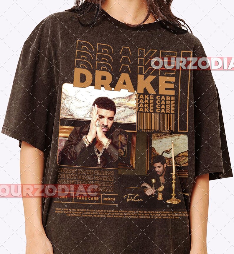 Camiseta de algodón Drake Sapper and Singer - Camiseta gráfica para amantes de la música, ropa para conciertos de raperos, merchandising de artistas de hip hop, camiseta de estilo vintage, imagen 3