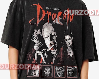 Camiseta de Drácula de Bram Stoker de 1992 - Camiseta vintage de terror y romance - Algodón suave - Regalo para los fans del terror