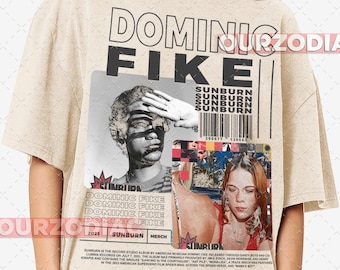 Dominic Fike Sunburn Singer and Songwriter T-Shirt, Music Lover Gift, Vintage Style Band Shirt, Retro Graphic Top, Indie Pop Concert Merch