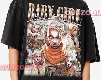 Camiseta unisex Baby Girl Ekko Arcane - Camiseta colorida de género neutro para niños, jóvenes y adultos - Top arcoíris brillante para combinar en familia,