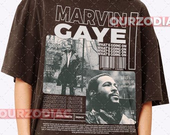 Camiseta de Marvin Gaye "What's Going On", cantautor y músico, regalo para amantes de la música, música soul, camiseta de estilo vintage, camiseta gráfica unisex.