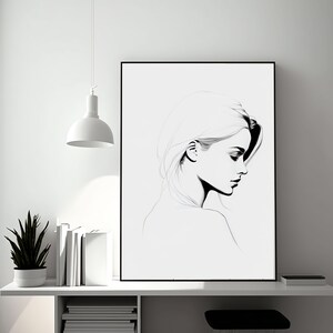 Lucy Line Art Print