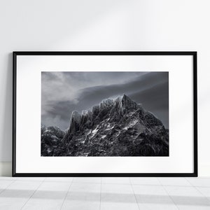 Storm in Patagonia - Cerro Paine Grande | Black and White Print | B&W Print | Landscape Print | Nature Print | Photography Print