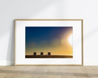 Venice Beach-zonsondergang - Californië | Strandafdruk | Landschapsafdruk | Natuurprint | Fotografieafdruk | Muurkunst | Muurafdruk