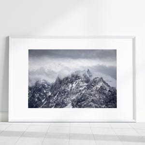 Rain in Patagonia - Cerro Paine Grande | Mountains | Clouds | Black & White | Storm | Landscape Print | Photo Print | Photography Print