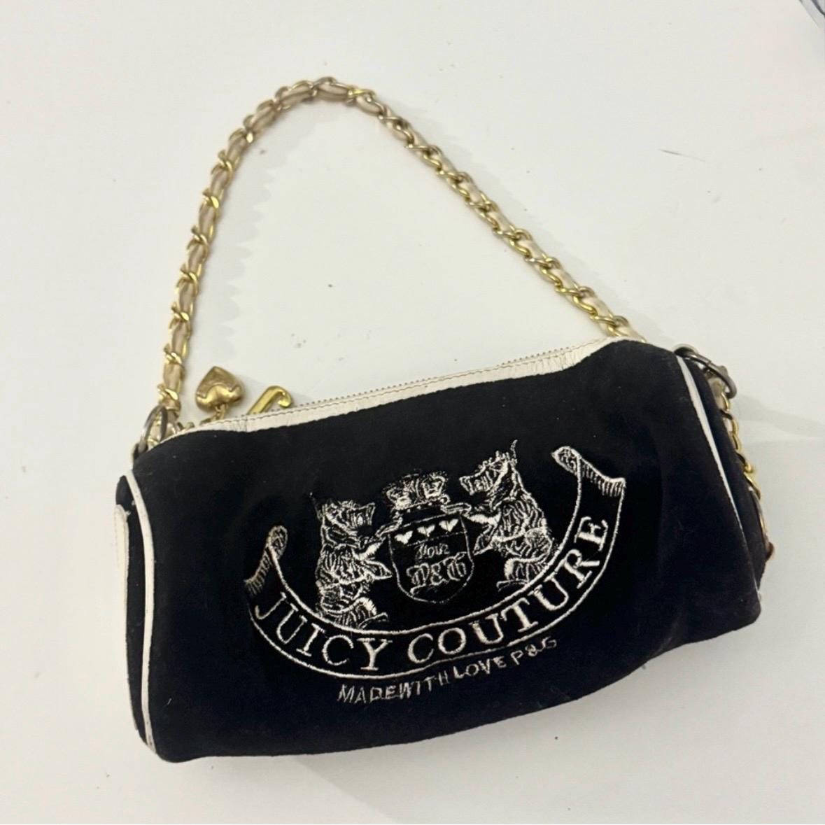 バッグ JUICY COUTURE bag shoulder Y2K leather Juicy Couture Black Leather Shoulder Bag Purse Y2K | eBay UK
