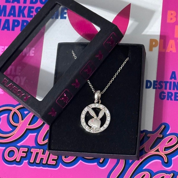 Playboy Bunny Circle Necklace NWT