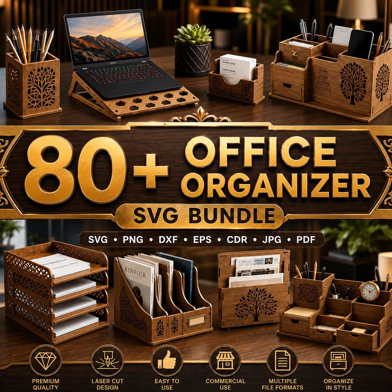 VITVITI Schreibtisch-Organizer 6 Etagen – Metall-Gitterablage Stapelbar, Mit Griff, Für A4, Dokumente, Ordner – Büro & Home