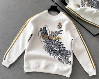 Real Madrid 3-Ply Twill Oversize Sweatshirt