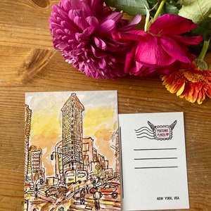 Carte postale d'art de la ville de New York