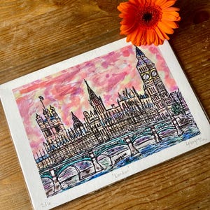 London, England - Limited Edition Signed A5 Giclee Print