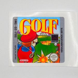 Golf - Replacement Label Sticker Pre-cut