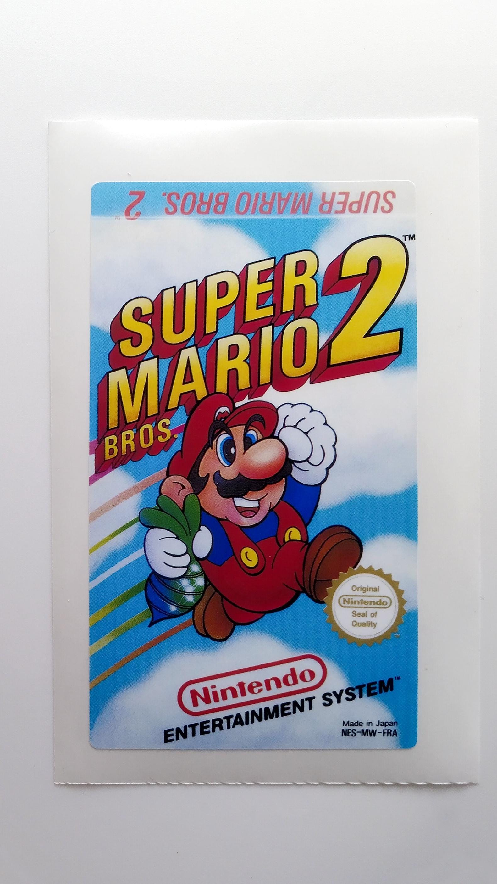 Nintendo Super Mario Bros Sticker Sealed Sealed Copy Super Mario