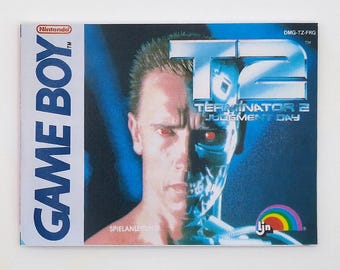 Gameboy, Game Manual, Gameboy Game Manual, Nintendo, Terminator 2, Manual,
