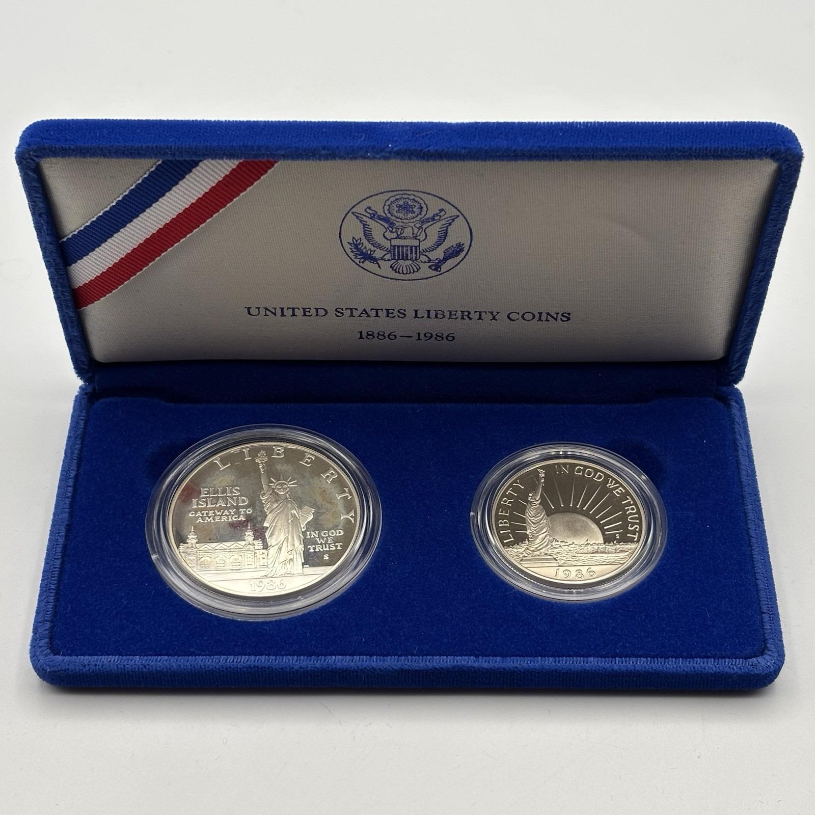 1986年 米国リバティ プルーフ2枚セット 1986 Liberty Coin Proof Set - Etsy