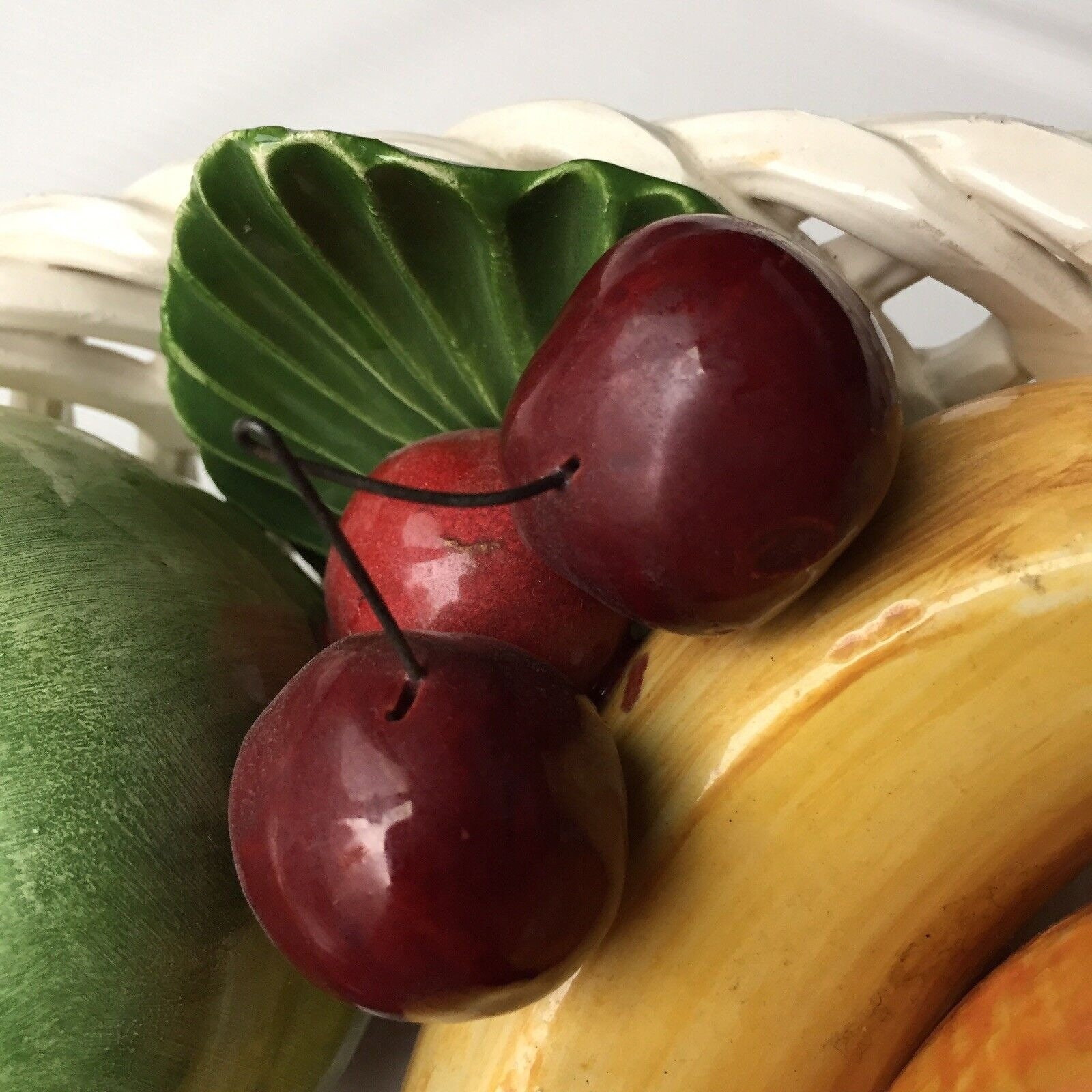 Bassano Pottery Italian Capodimonte Ceramic Centerpiece Fruit Etsy