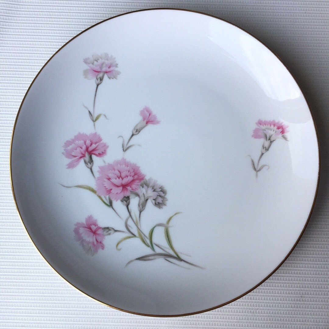 Royal Court Japan Fine China Carnation Dinner Plates Vintage Etsy