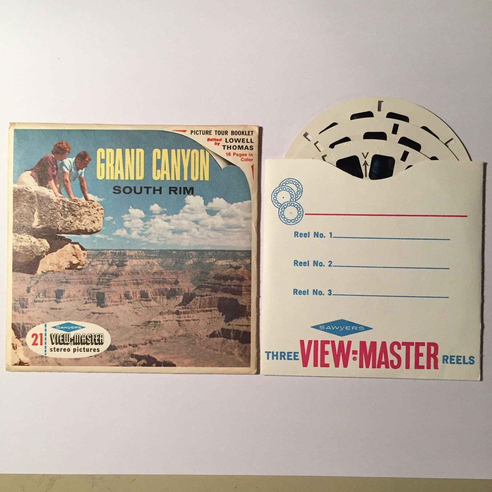 View Master Stereo Pictures Grand Canyon South Rim Photos 3 Reels