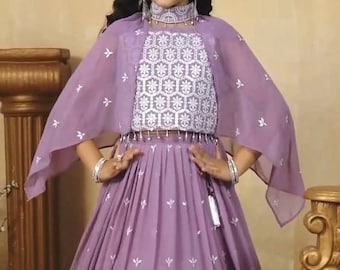 Bruiloft slijtage kinderen Lehenga Choli, ontwerper meisjes lehenga, Indiase kinderen jurk meisjes Festival jurk, Indiase outfit functie slijtage lehenga choli