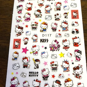 Set of 3D Kitty Themed Nail Decals Nail Art Stickers