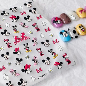5D  Nail Art Stickers, Character Theme nail stickers, Cute Cartoon Nail Decals