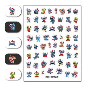 Set of Christmas Water Nail Art Stickers  Themed Nail Decals