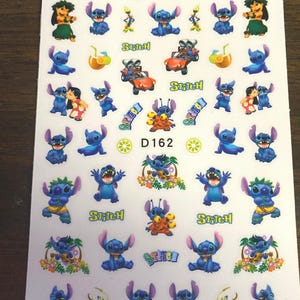 Set of 3D  Nail Decals Nail Character Themed Art Stickers