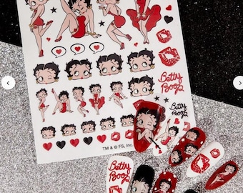 Set Of 3D Nail Stickers Character Themed Nail Art Stickers