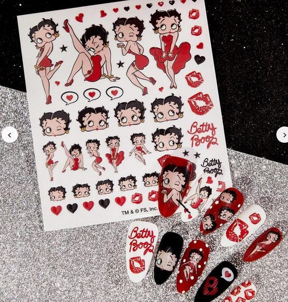 Set Of 3D Nail Stickers Character Themed Nail Art Stickers