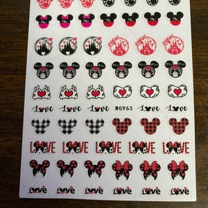 Set of 3D Nail Decals Nail Art Stickers