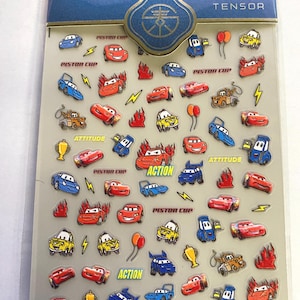 Set of 5D Nail Decals Themed Cars Nail Art Stickers