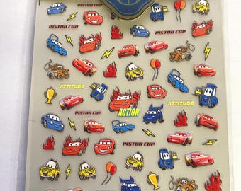 Set of 5D Nail Decals Themed Cars Nail Art Stickers