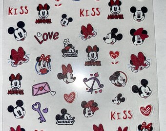 Set of 3D  Mouse Nail Decals Themed Nail Art Stickers